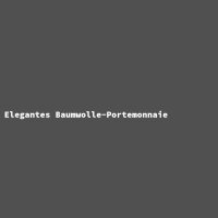 Elegantes Baumwolle-Portemonnaie