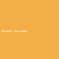Elegante Glas-Lampe