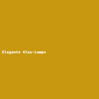 Elegante Glas-Lampe