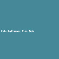 Unterhaltsames Glas-Auto