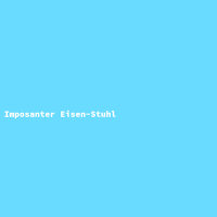 Imposanter Eisen-Stuhl