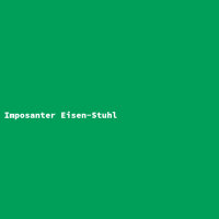 Imposanter Eisen-Stuhl