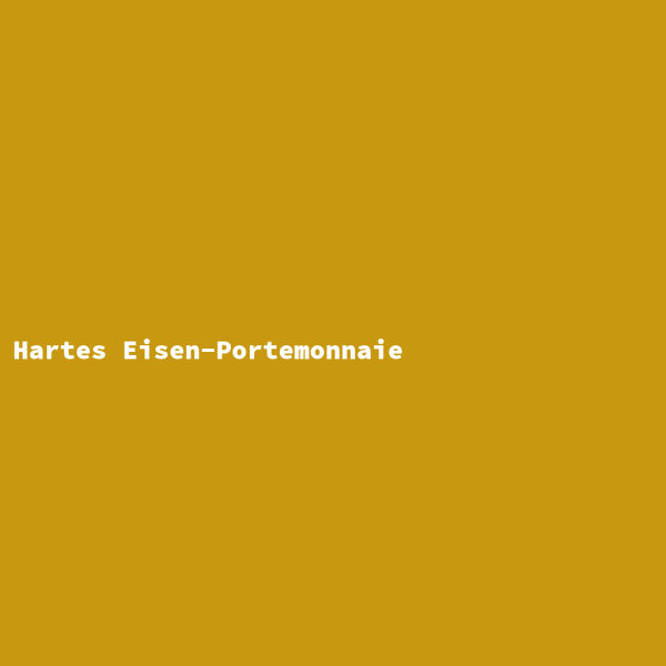 Hard Iron Wallet
