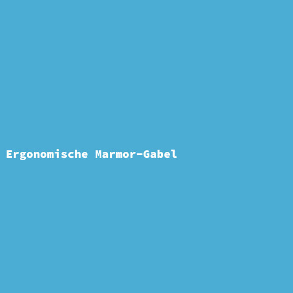 Ergonomische Marmor-Gabel