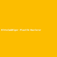 Mittelmäßiger Plastik-Rasierer