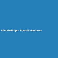 Mittelmäßiger Plastik-Rasierer