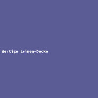 Wertige Leinen-Decke
