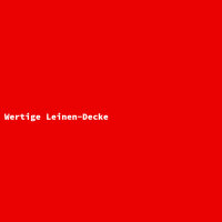 Wertige Leinen-Decke