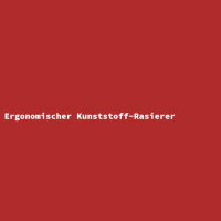 Ergonomischer Kunststoff-Rasierer